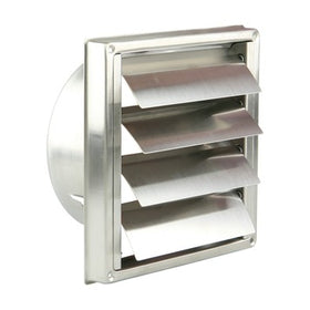 Renson inbouw overdrukrooster met lamellen RVS Ø 150 mm