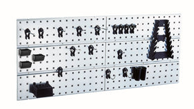 Raaco Super Clip Startpakket, 2 paneel + 22 haken