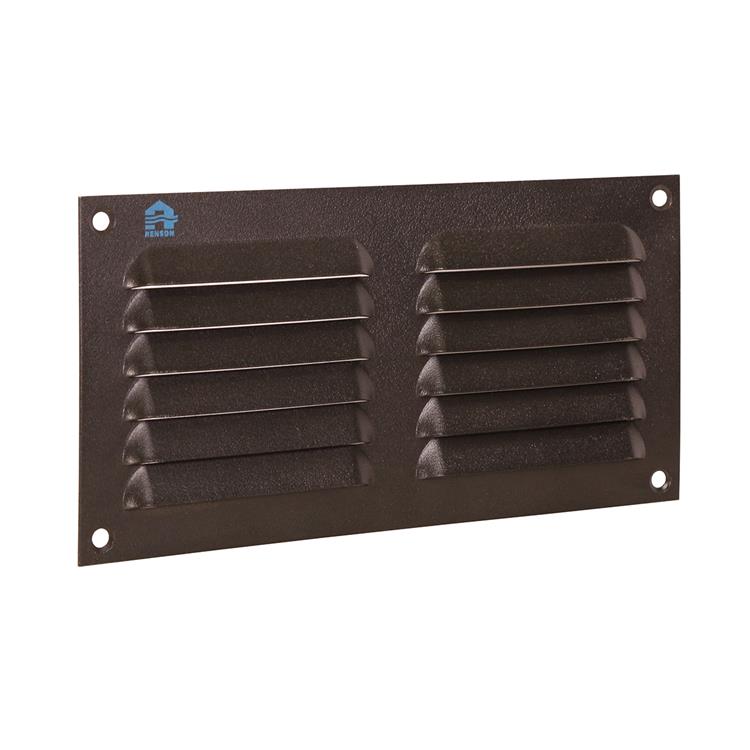 Renson ALU schoepenrooster 436 zwart 200 x 100 mm