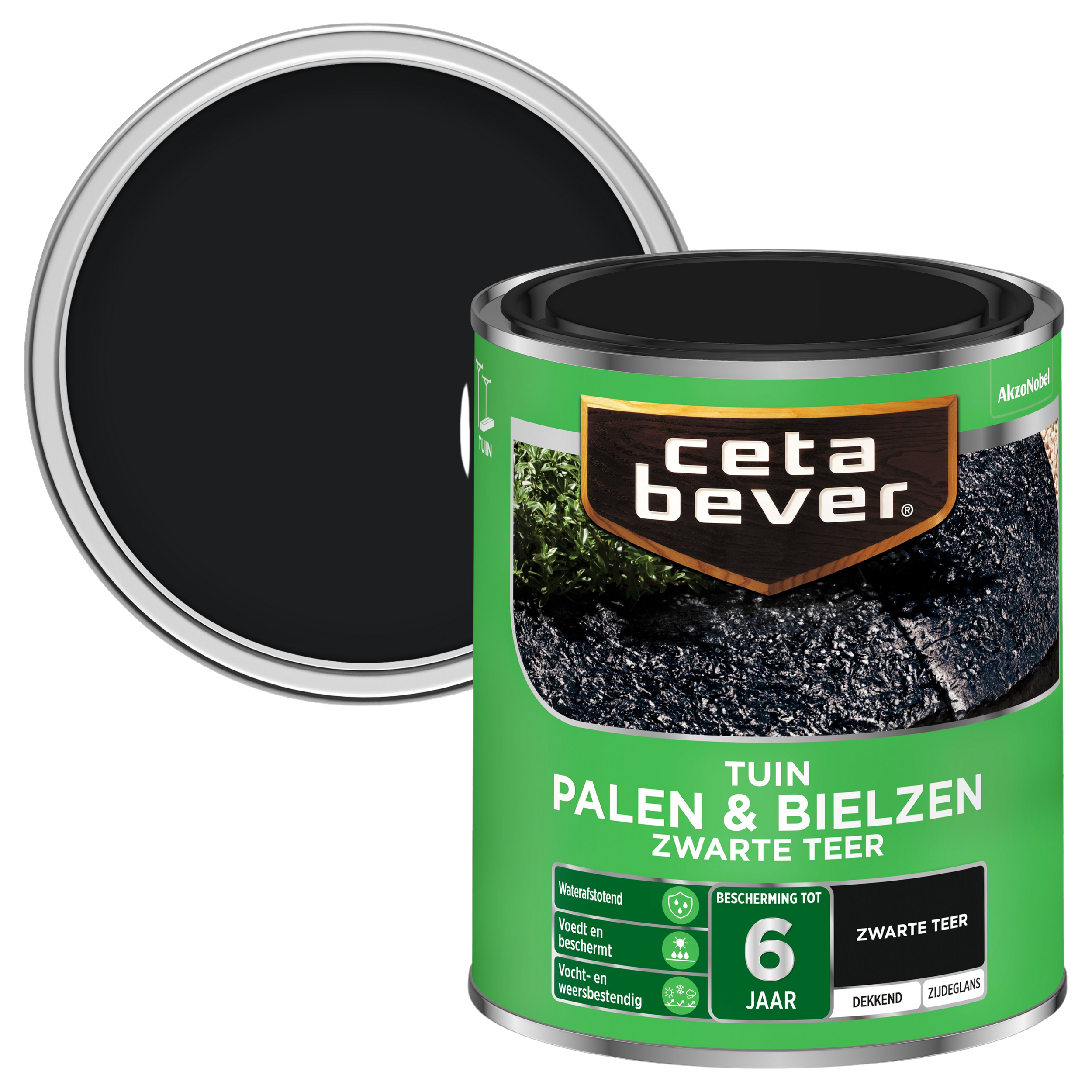 CetaBever palen & bielzen zwarte teer 750 ml