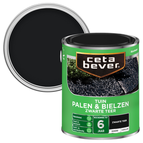 CetaBever palen & bielzen zwarte teer 750ml