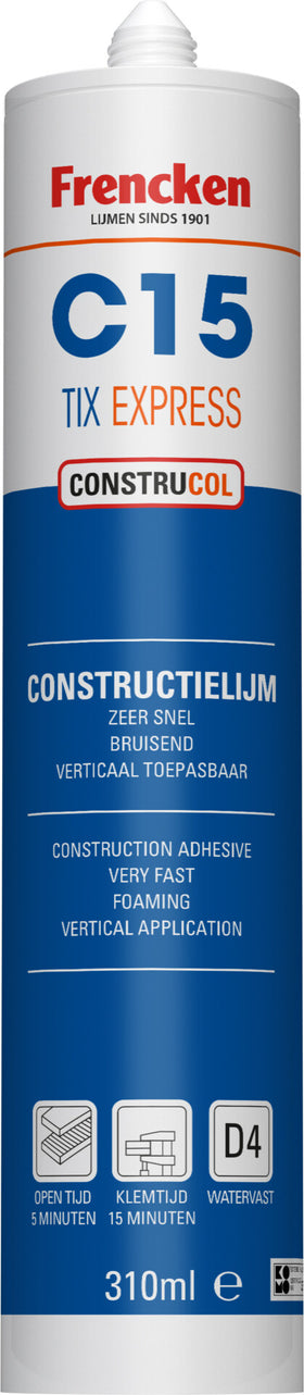 Frencken Constructielijm C15 TIX EXPRESS 310ml
