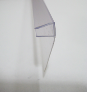 Aurlane F-vormige afdichtingstrip 200cm voor 8mm dik glas kunststof