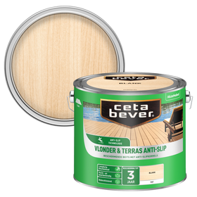 CetaBever vlonder-terrasbeits antislip blank 2,5L