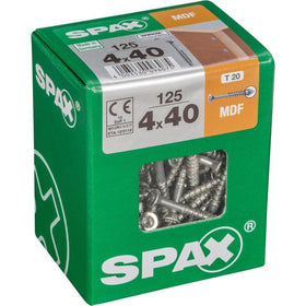 SPAX MDF countersunk T-STAR plus partial thread WIROX A9J 4x40 L 125st