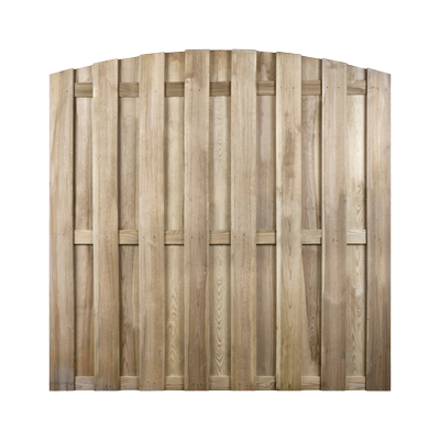 Schutting Cardiff FSC geïmpregneerd grenenhout getoogd 180x180cm