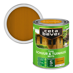 CetaBever transparant  schuur- & tuinhuis beits 006 licht eiken 750ml