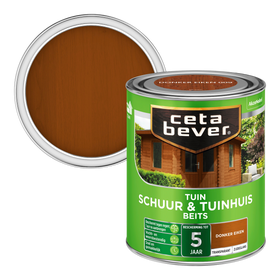 CetaBever transparant  schuur- & tuinhuis beits 009 donker eiken 750ml