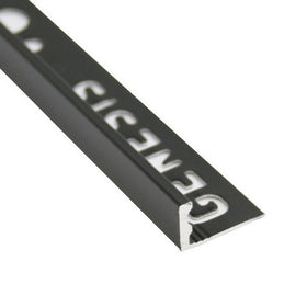 Genesis – tegelprofiel - aluminium strip – rechte hoek - mat zwart - 8mm
