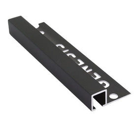 Genesis – tegelprofiel – aluminium – vierkant – zwart - 10mm