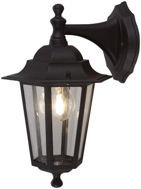 Sencys wandlantaarn Madrid zwart E27