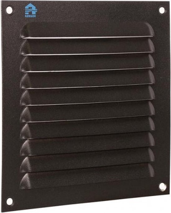 Renson ALU schoepenrooster 436 zwart 150 x 150 mm