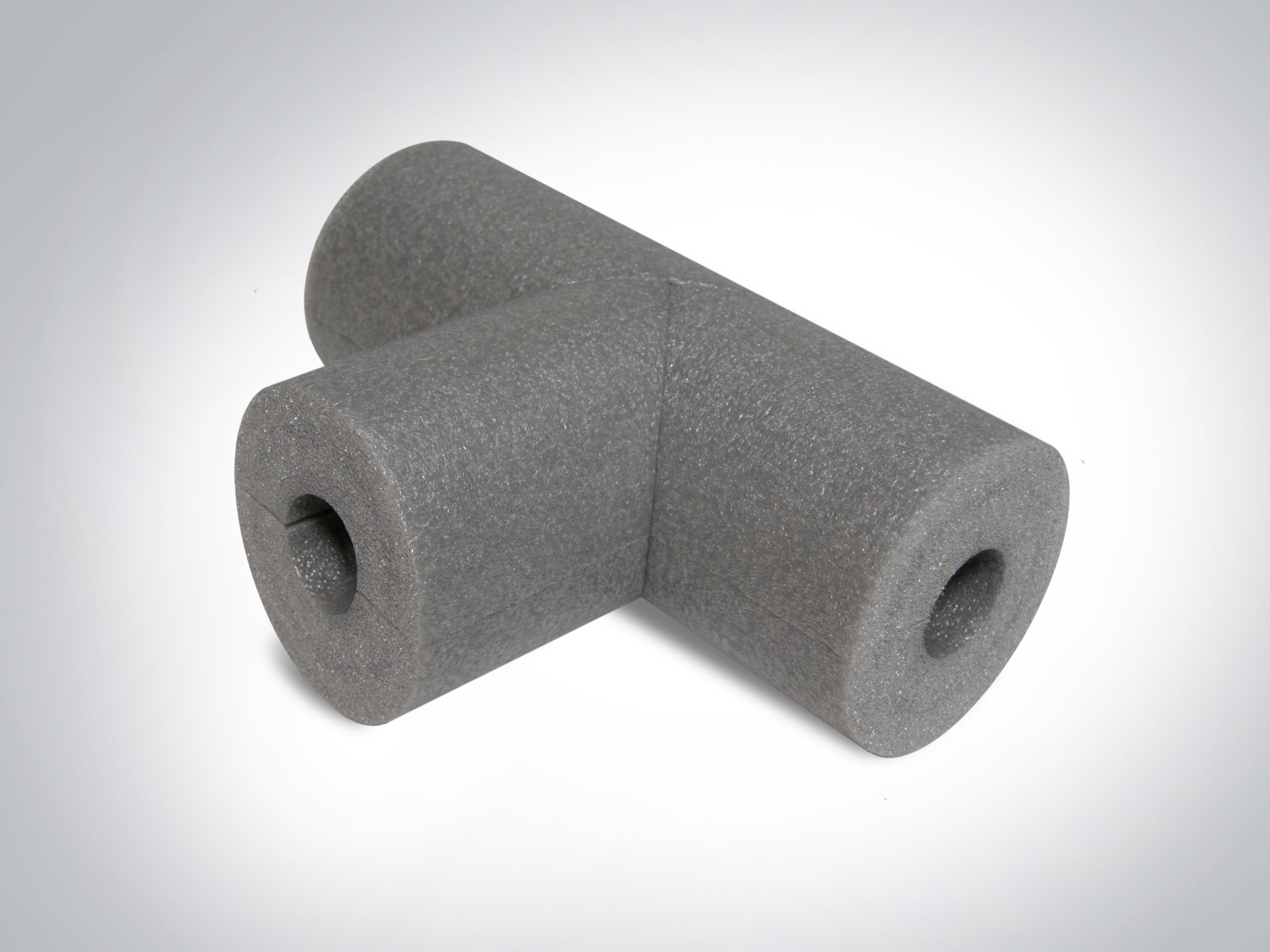 Buisisolatie voor 22mm buis - T-stuk - Grijs - 9mm