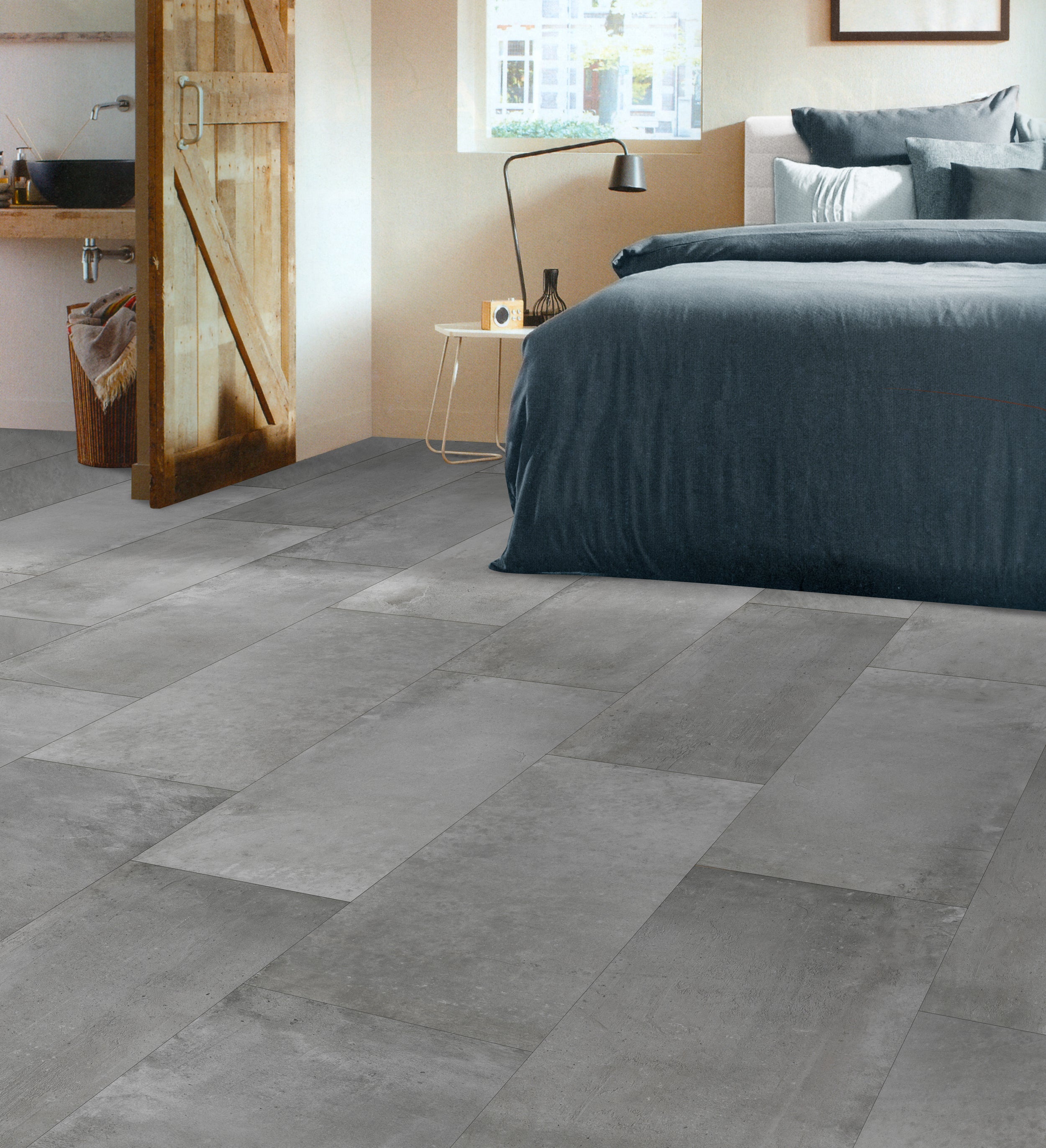 Wand- en vloertegel Concrete Grigio - Keramiek - Antraciet - 30x60,3cm - Pakketinhoud 1,66m²