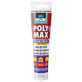 Bison montagelijm Poly Max High Tack Express transparant 115gr