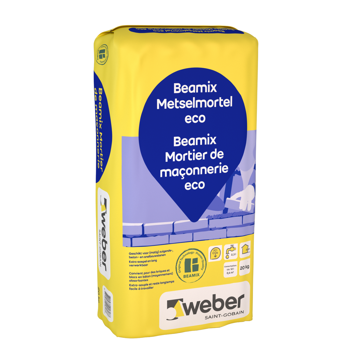 Weber Beamix metselmortel eco 20kg