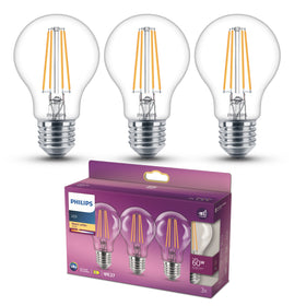Philips LED Stand E27 2700K 60W Helder 3p