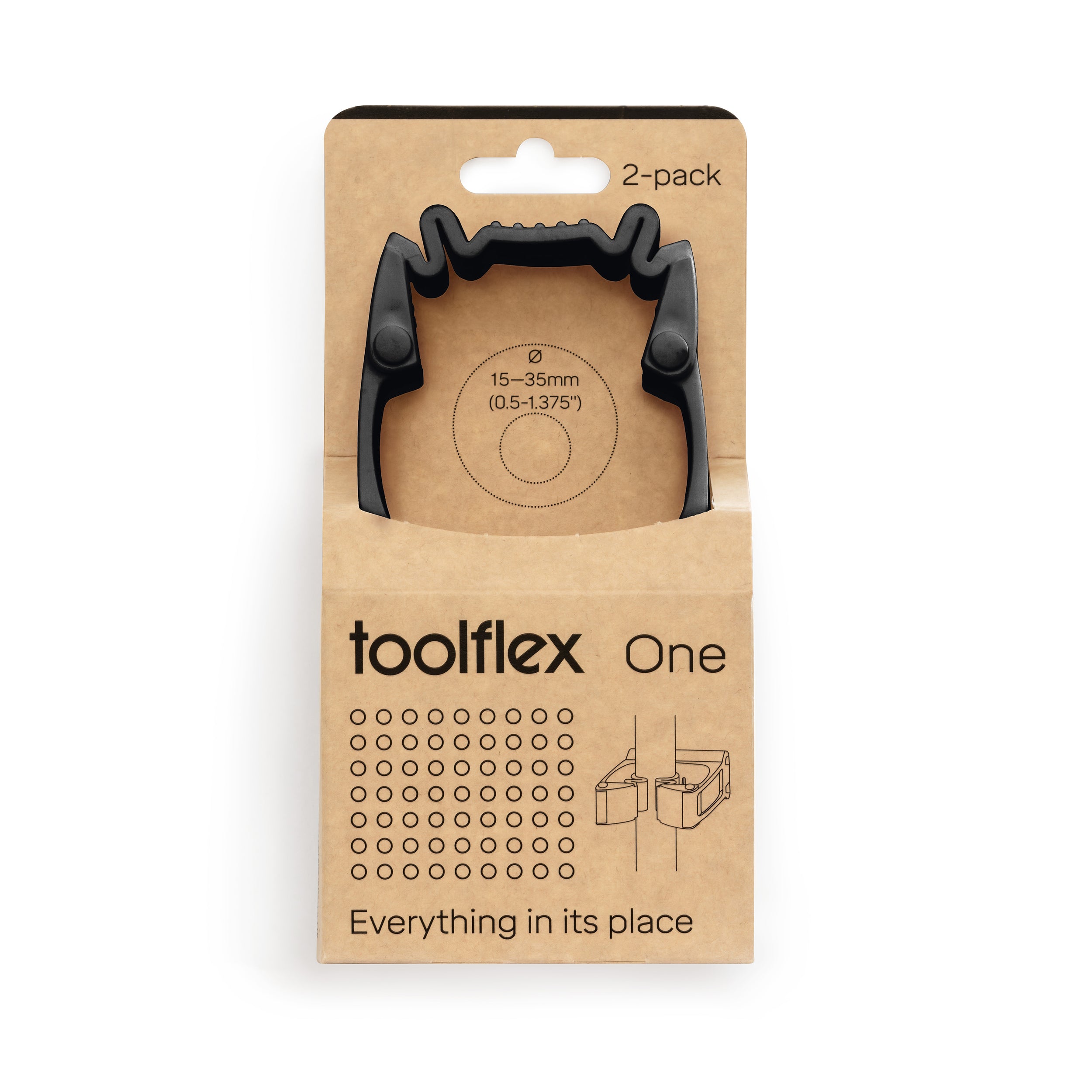 Toolflex One Gereedschapsh. (2x) 15-35mm Zwart