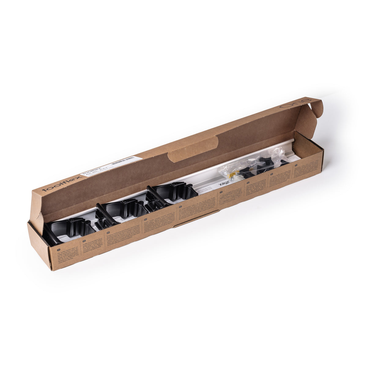 Toolflex One ALU Rail 54cm  (3 houders) Zwart