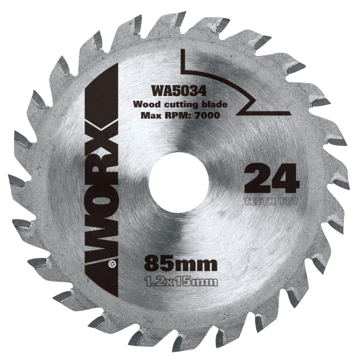 Worx cirkelzaagblad WA5034 TCT 85mm 24T