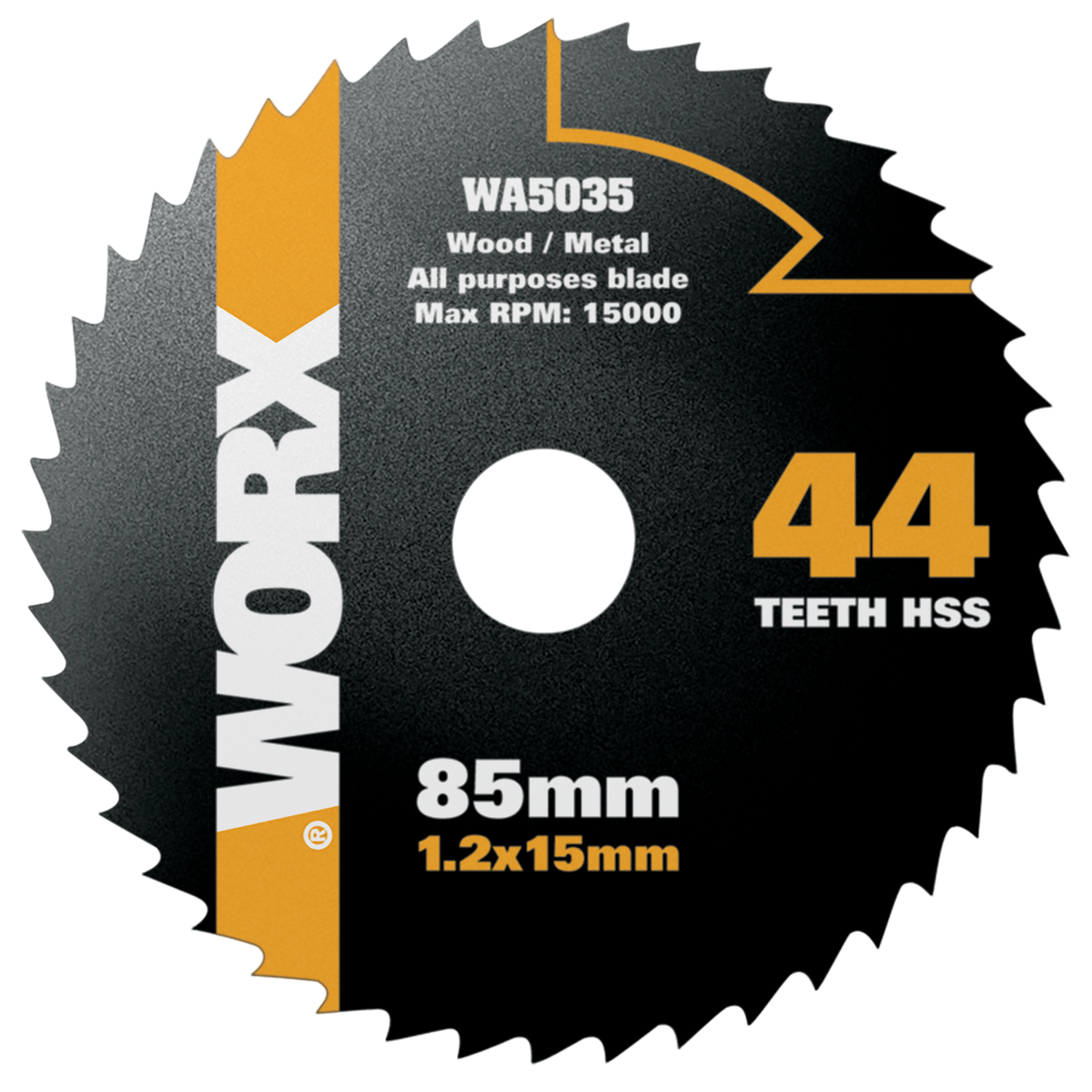 Worx cirkelzaagblad WA5035 hss 85mm 44T