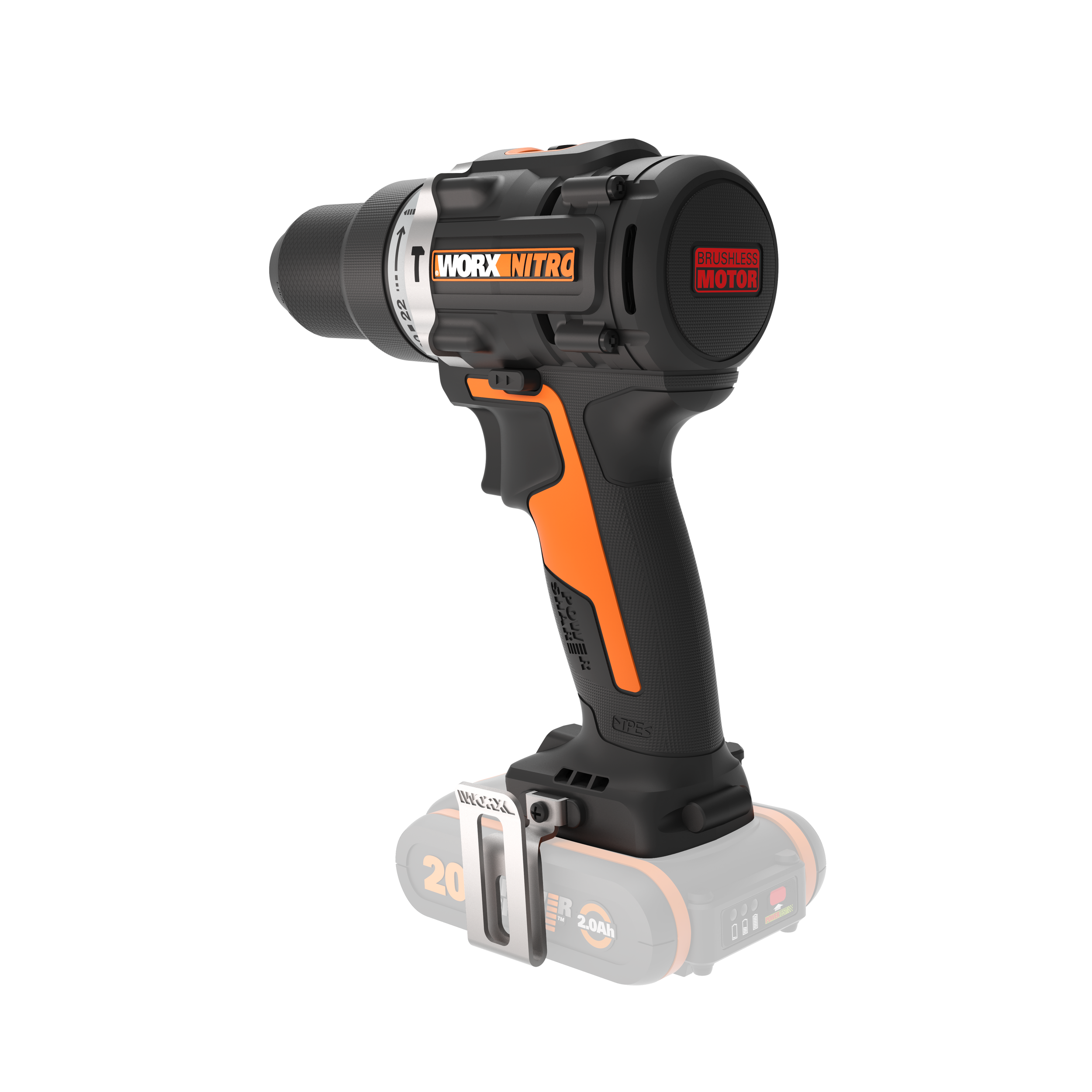 Worx accuboormachine met klopfunctie WX352.9 20V (zonder accu)