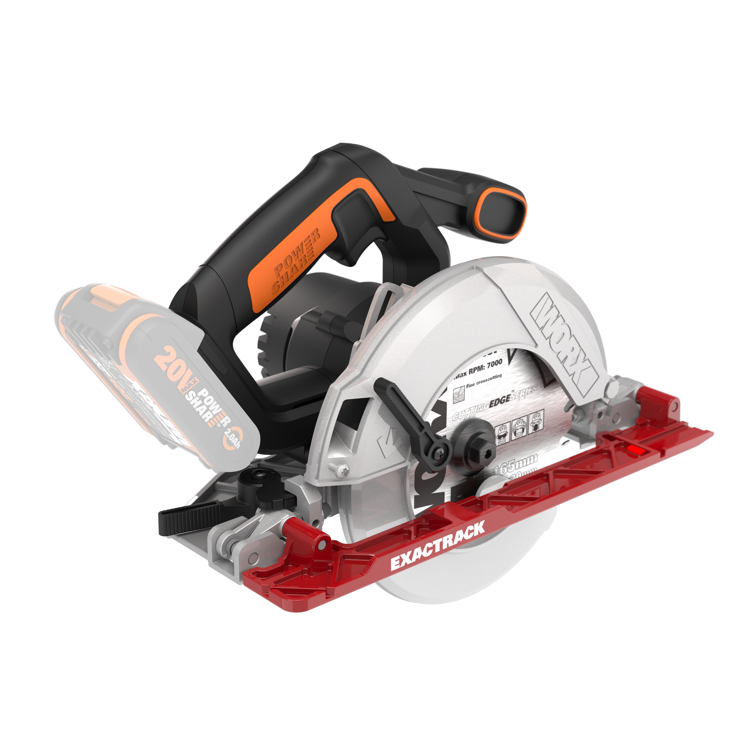 Worx cirkelzaag WX530.9 20V (zonder accu)