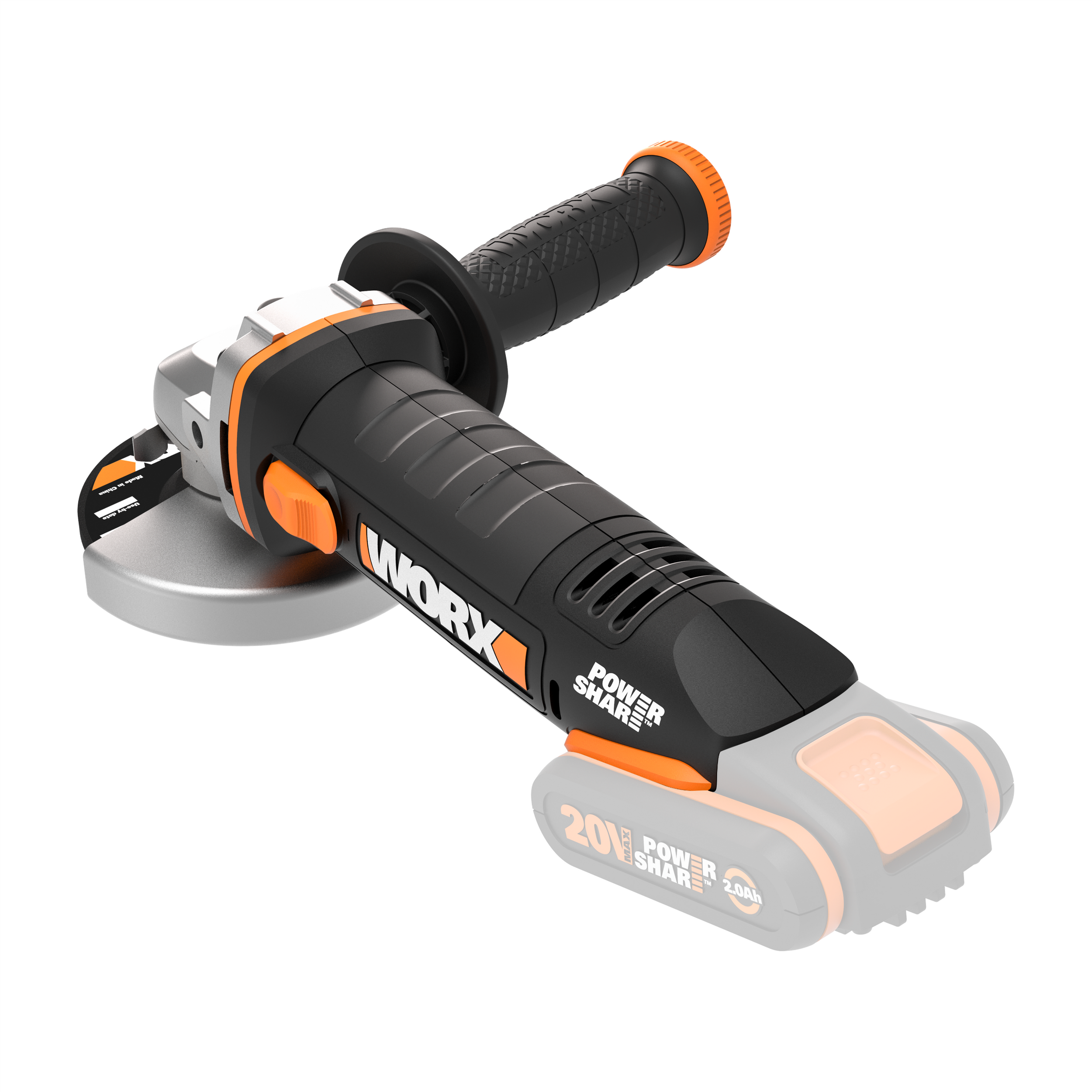 Worx haakse slijper WX800.9 20V (zonder accu)