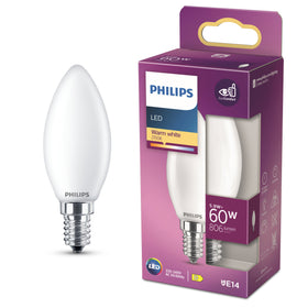 Philips LED Kaars E14 2700K 60W Mat
