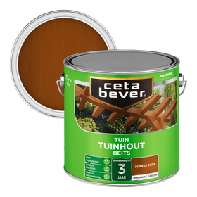 CetaBever transparant tuinhout beits 009 donker eiken 2,5 l