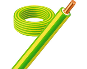 Nexans Installatiedraad VD draad h07v-u 2,5 mm² geel/groen 100 meter