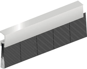 Tochtprofiel Ellen IBS aluminium met borstel 220 cm