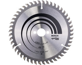 Bosch cirkelzaagblad Optiline wood 160x20x2,6mm 48t
