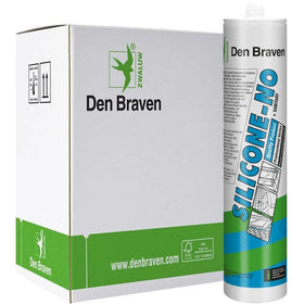 Den Braven Silicone-NO Siliconenkit Wit (310ml) 12 stuks