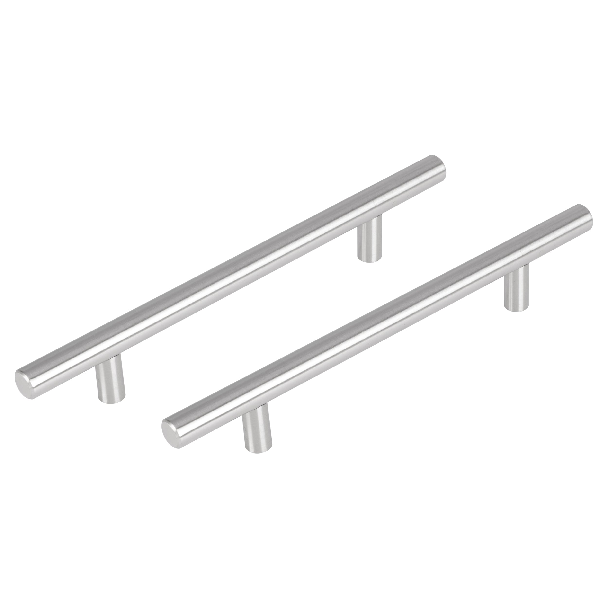Differnz Amsterdam mat chroom Roestvrij staal Hartafstand 128 mm 2 stuks