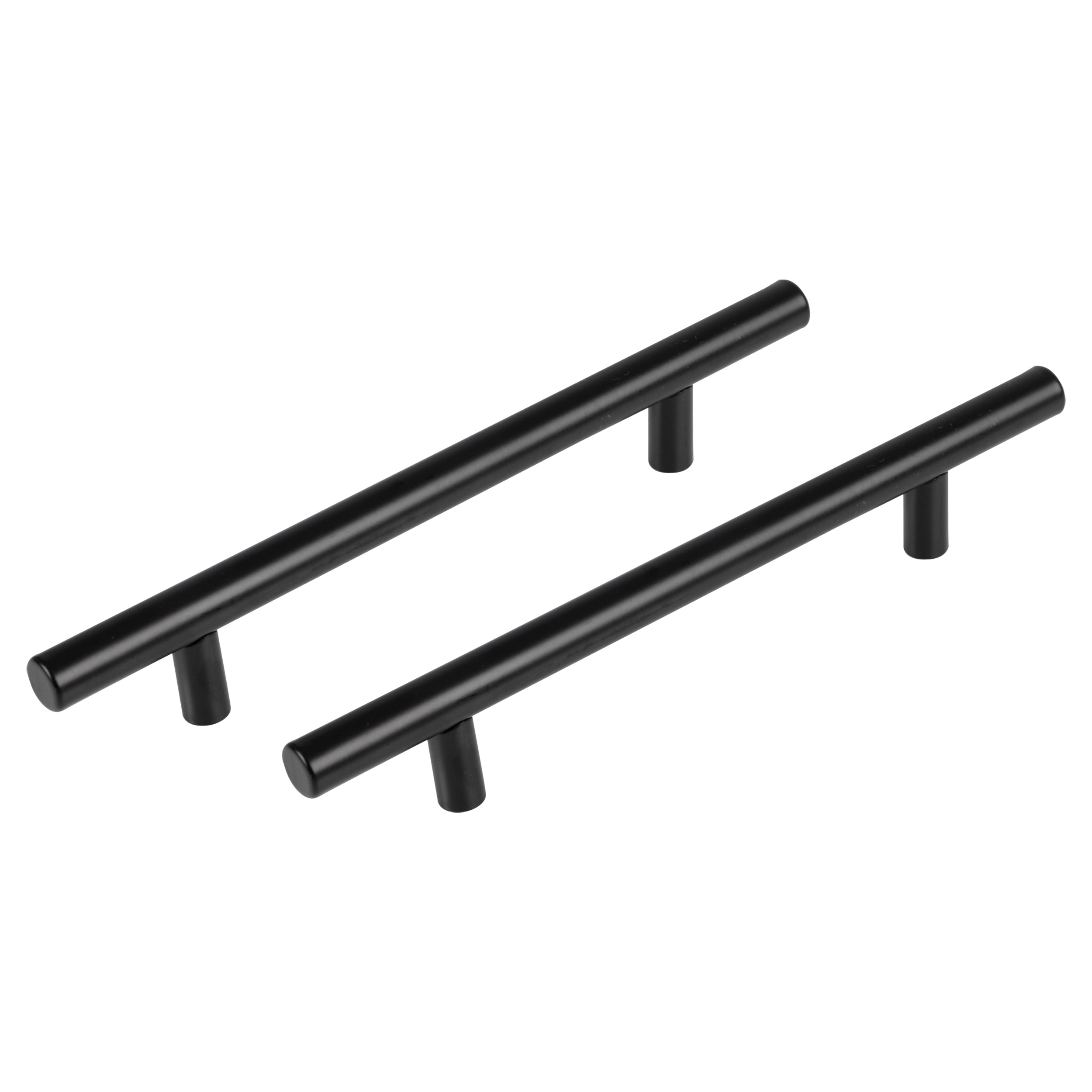 Differnz Amsterdam mat zwart Roestvrij staal Hartafstand 128 mm 2 stuks