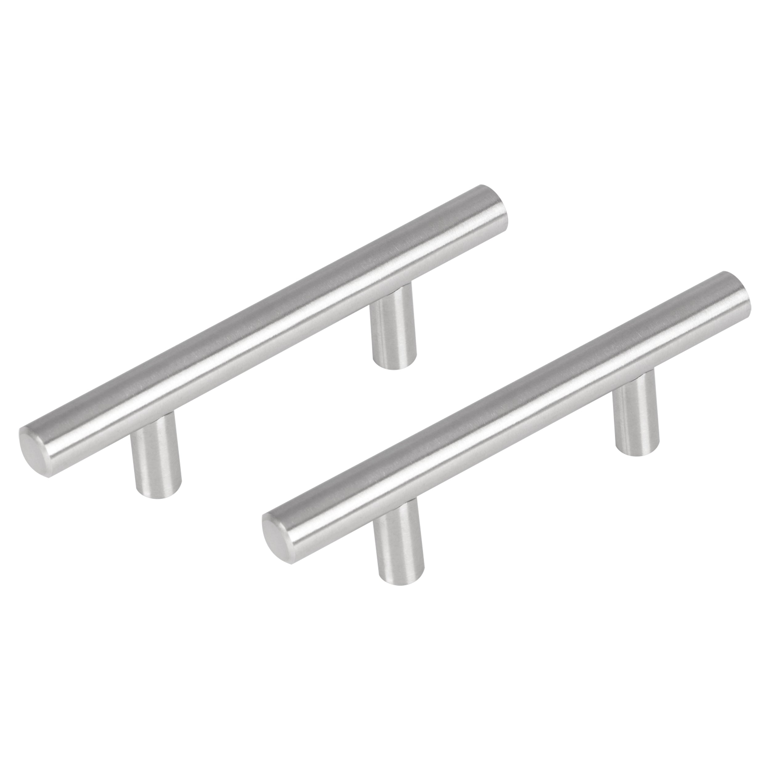 Differnz Amsterdam mat chroom Roestvrij staal Hartafstand 64 mm 2 stuks