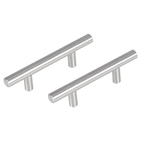 Differnz Amsterdam mat chroom Roestvrij staal Hartafstand 64 mm 2 stuks