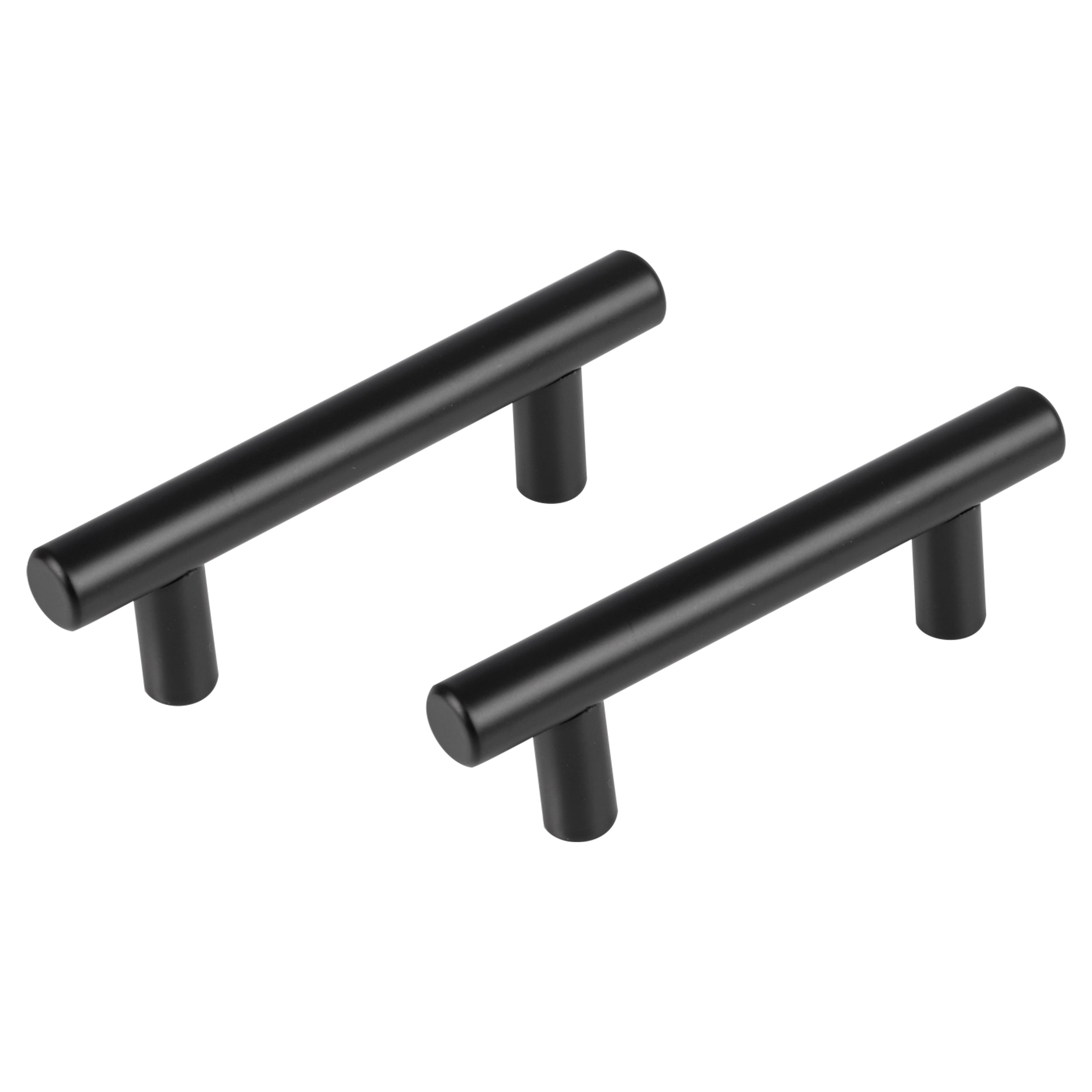 Differnz Amsterdam mat zwart Roestvrij staal Hartafstand 64 mm 2 stuks