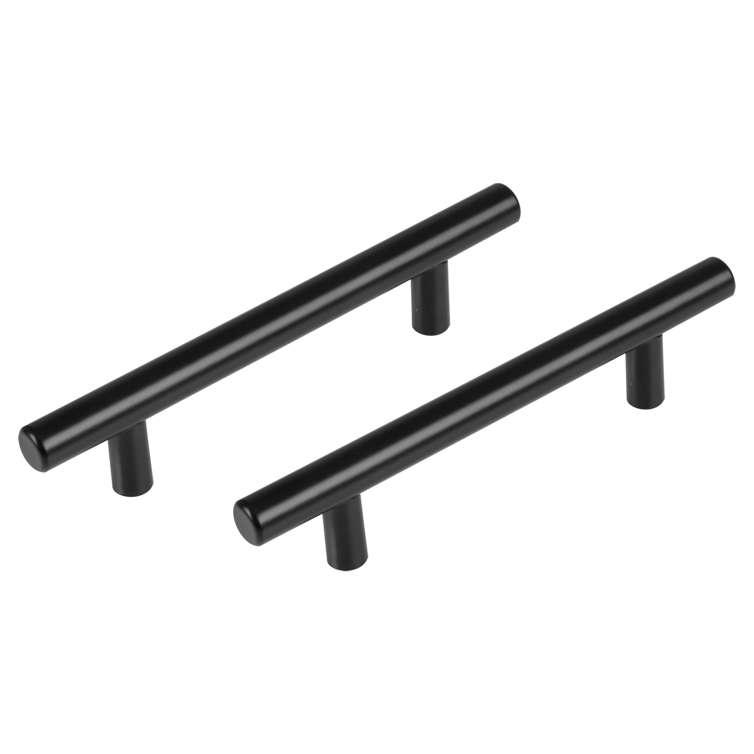 Differnz Amsterdam mat zwart Roestvrij staal Hartafstand 96 mm 2 stuks