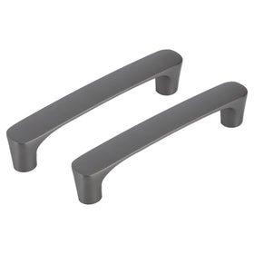 Differnz Eindhoven gun metal Zink Hartafstand 128 mm 2 stuks