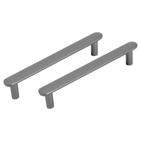 Differnz Eindhoven gun metal Zink Hartafstand 128 mm 2 stuks