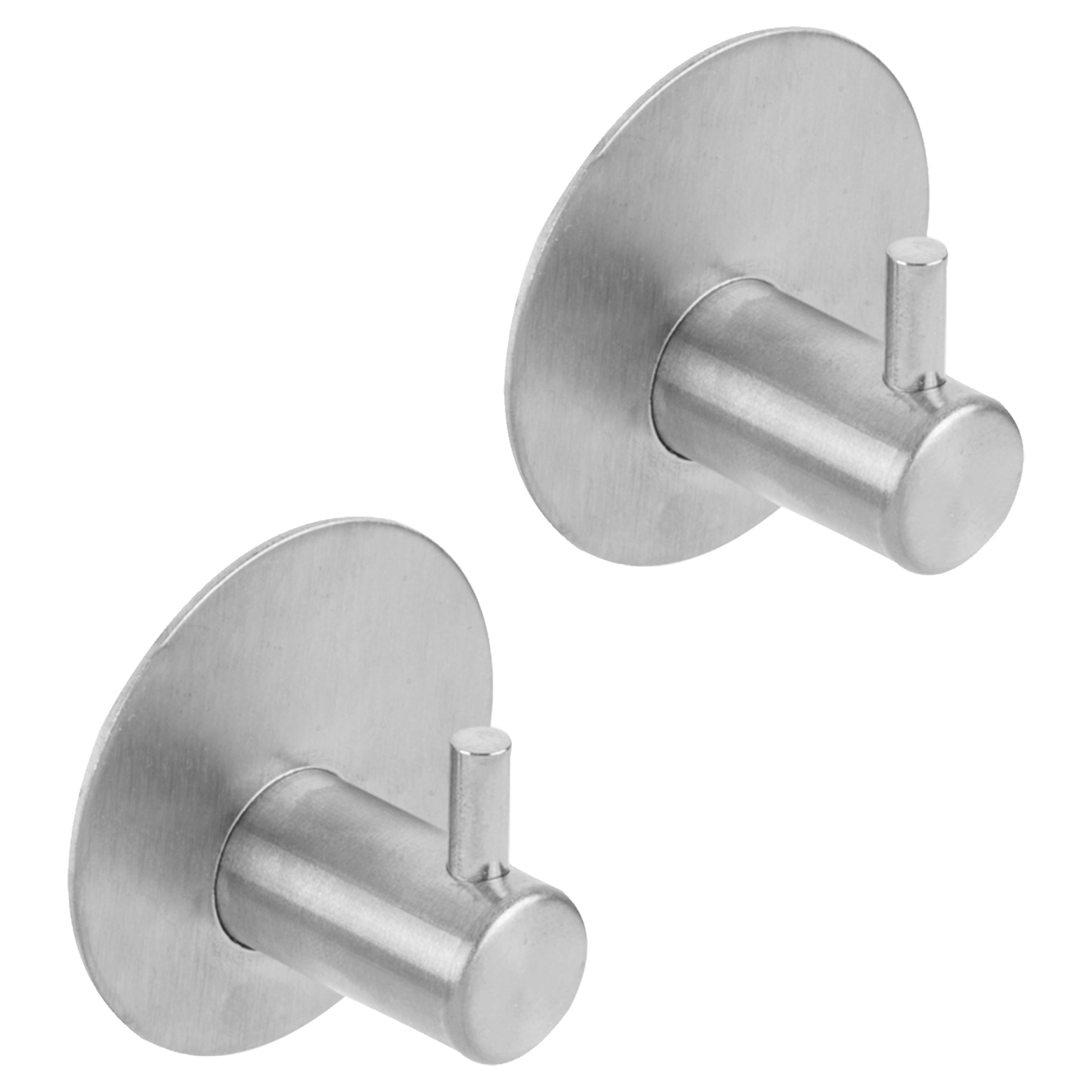 Differnz Garderobehaken 2 stuks zilver LxWXH 45mm x 30mm x 45mm mm