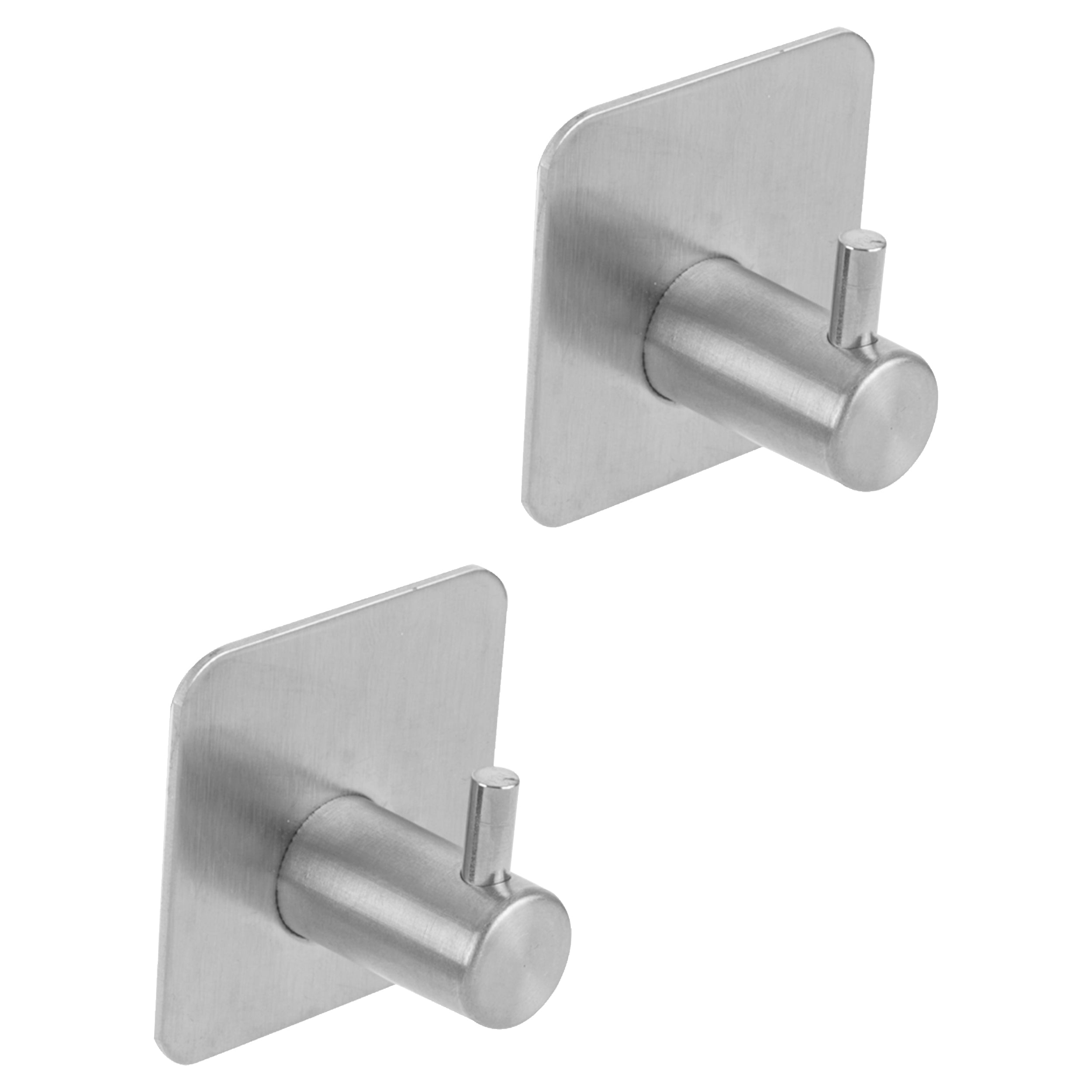 Differnz Garderobehaken 2 stuks zilver LxWXH 45mm x 30mm x 45mm mm
