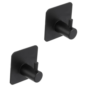 Differnz Garderobehaken 2 stuks mat zwart LxWXH 45mm x 30mm x 45mm mm