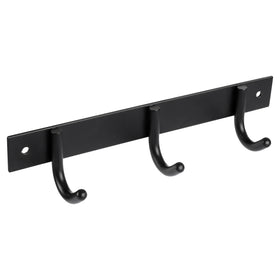 Differnz Kapstok 3 haken Roestvrij staal mat zwart LxBXH 210 32 30 mm