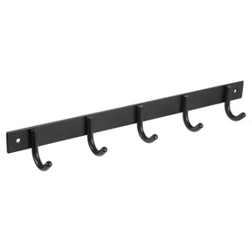 Differnz Kapstok 5 haken Roestvrij staal mat zwart LxBXH 367 32 30 mm