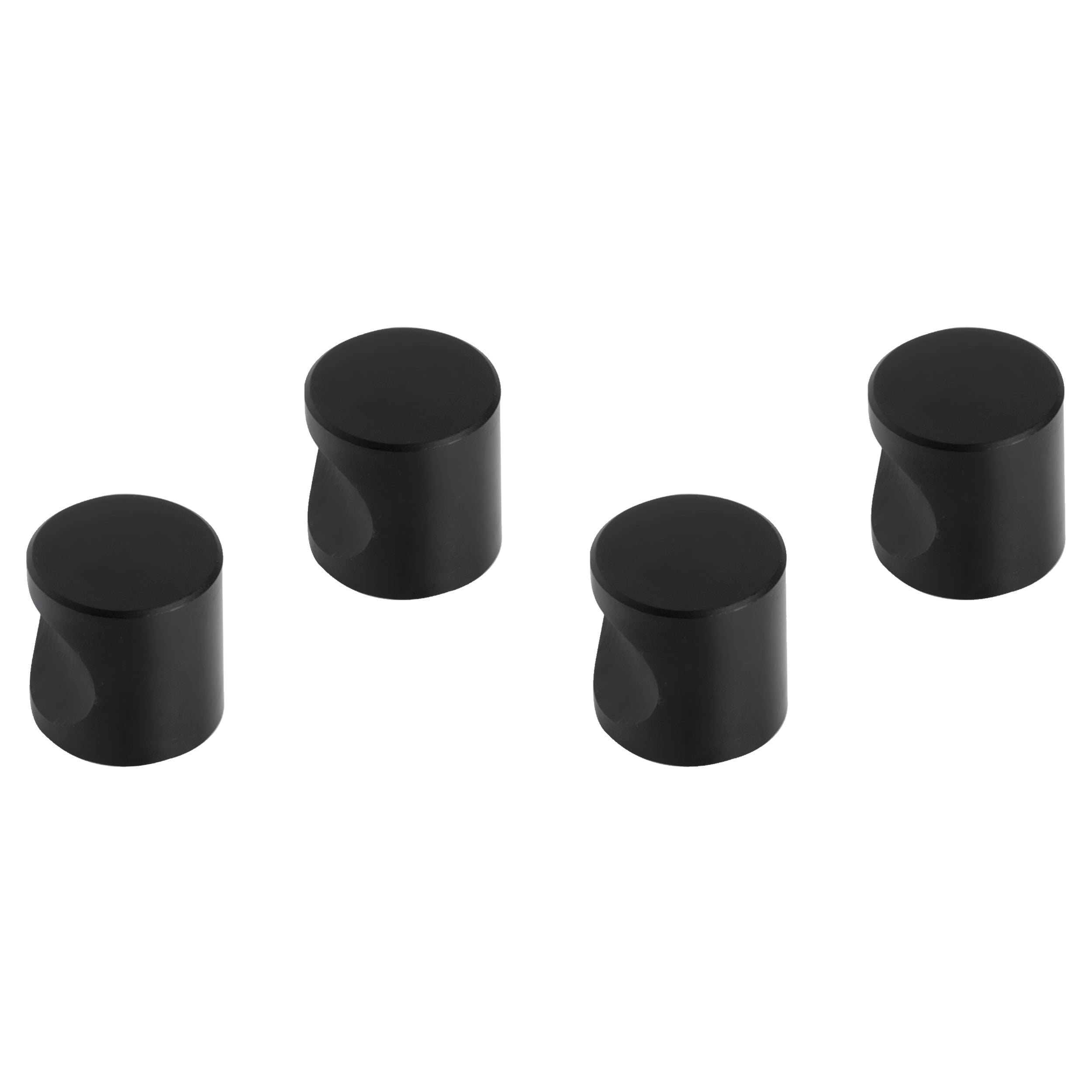Differnz meubelknop cilinder 20 mm mat zwart 4 stuks