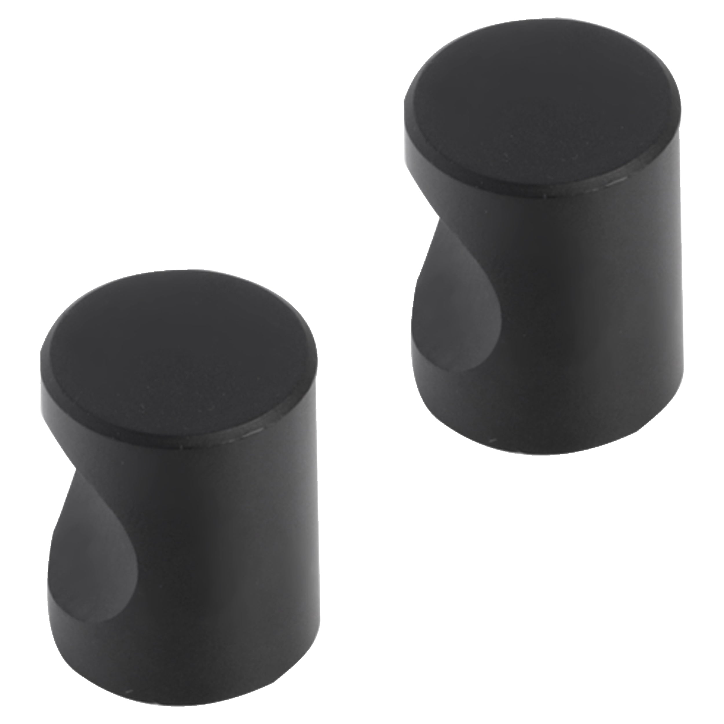 Differnz meubelknop cilinder 25 mm mat zwart 2 stuks