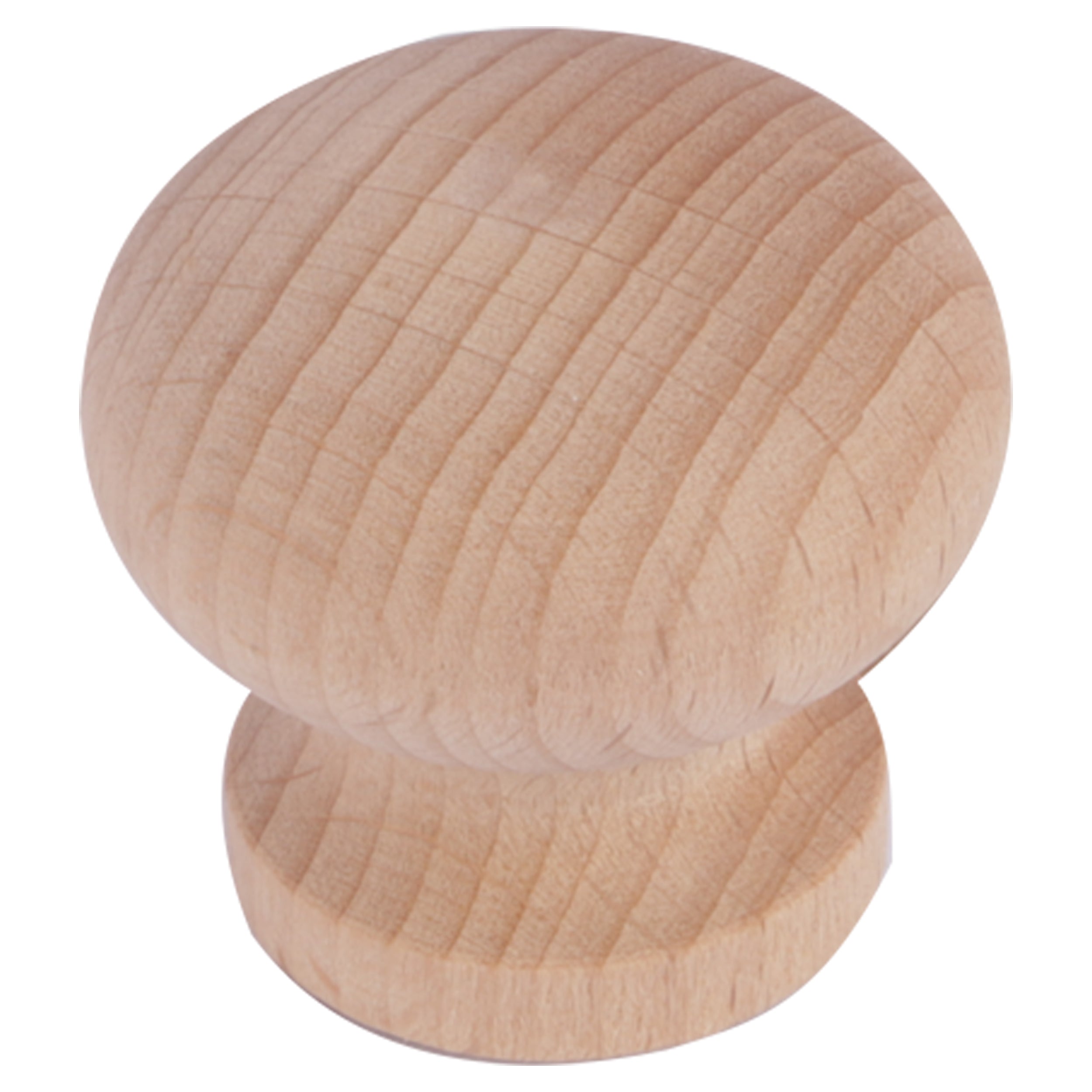 Differnz knop paddenstoel hout bruin 40mm